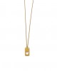 gold heart charm necklace