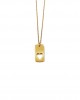 gold heart charm necklace
