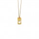 gold heart charm necklace