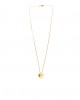 grommet gold chain necklace