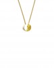 grommet gold chain necklace