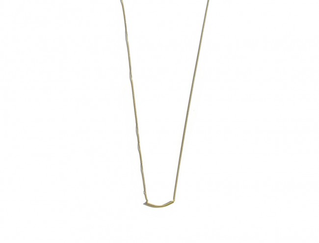 little linear gold necklace 