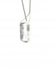 transparent quartz gold chain necklace