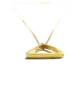 triangle gold chain necklace