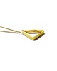 triangle gold chain necklace