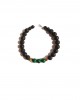 malachite black lava gold arrow men bracelet