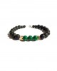 malachite black lava gold arrow men bracelet