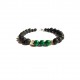 malachite black lava gold arrow men bracelet