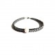 silver arrow white onyx men bracelet