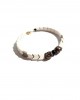 white arrow silver buda men bracelet