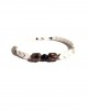 white arrow silver buda men bracelet