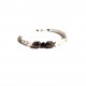 white arrow silver buda men bracelet