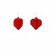 pixel heart earrings 