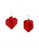 pixel heart earrings 