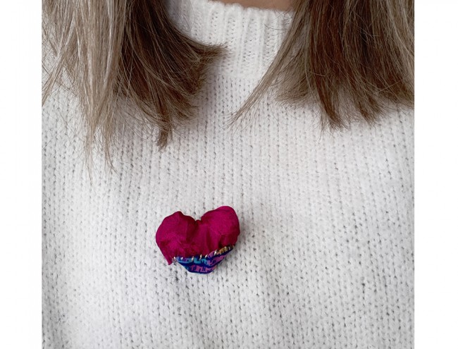 colorful heart clasp