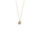 gold trefoil charm necklace 